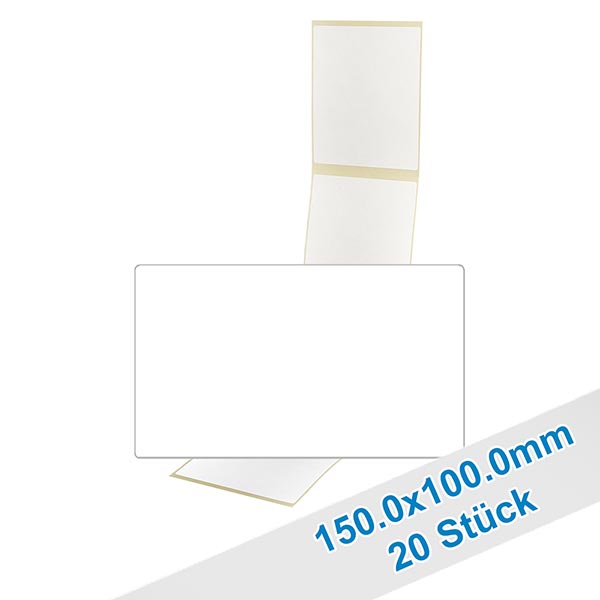20er Pack Etiketten 150x100mm zum Beschriften 20er Pack Etiketten 150x100mm zum Beschriften
