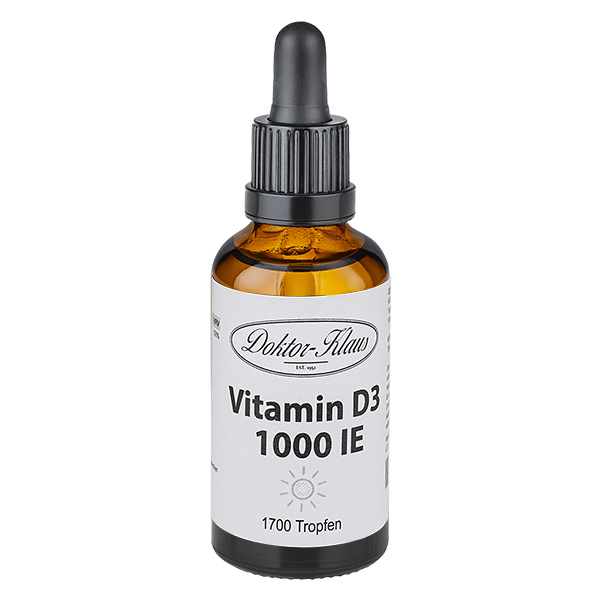 Vitamin D3 Tropfen (1000 I.E.) 50ml Doktor-Klaus Vitamin D3 Tropfen (1000 I.E.) 50ml Doktor-Klaus