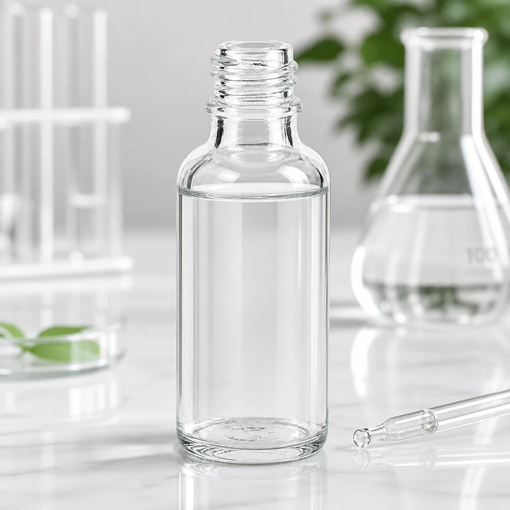 Klarglas Flasche 30ml DIN 18 30ml ApoGlas Tropfflasche für präzise Dosierung von Heilmitteln und Naturextrakten