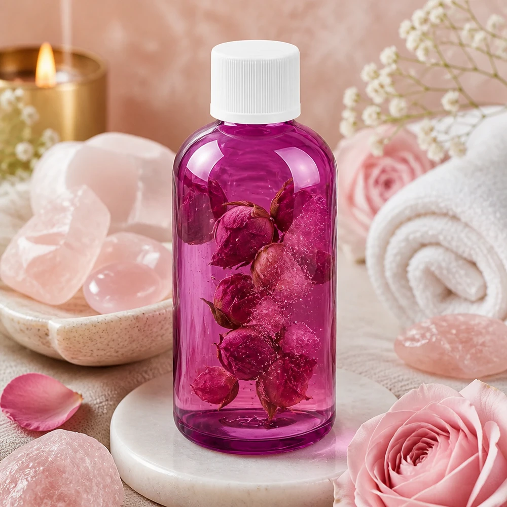 100ml Flasche 11mm Schraubverschluss weiß Standard Kindersicher PurpleLine. UT18/100 100ml Violett-Flasche aus leichtem Plastik ideal für Seren Lotionen und flüssige Pflegeprodukte