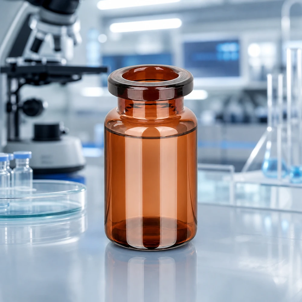 Injektionsflasche Braunglas 5ml Sterile Injektionsflasche 5ml aus Braunglas für Laborumgebung und klinische Studien