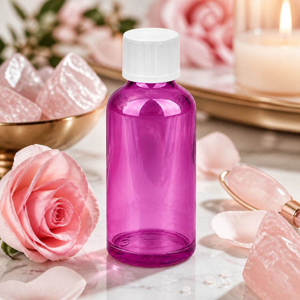 50ml Tropfflasche 1.2mm weiß Standard Kindersicher PurpleLine.UT18/50 50ml Flasche in trendigem Lila-Ton mit präziser Tropftechnik für professionelle Anwendungen