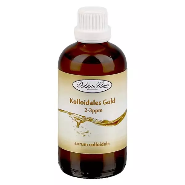 100 ml Kolloidales Gold Doktor-Klaus,2-3ppm,Braunglasflasch 100 ml Kolloidales Gold Doktor-Klaus,2-3ppm,Braunglasflasch