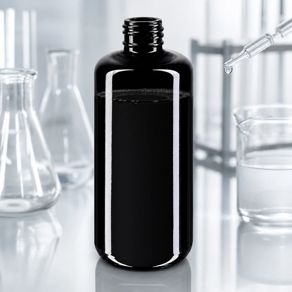 Violettglas Flasche 200ml 410/24 Premium Violettglasflasche Draco 200ml mit breiter Öffnung für einfache Befüllung von Kosmetikprodukten