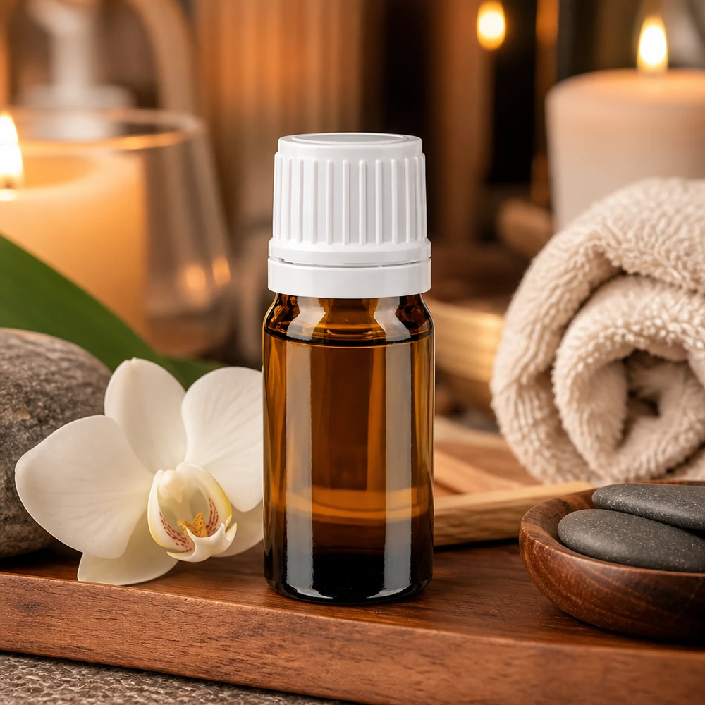 5ml Apothekerflasche Braunglas mit OV Verschluss 11mm für Wellness Spa und Aromatherapie Anwendungen