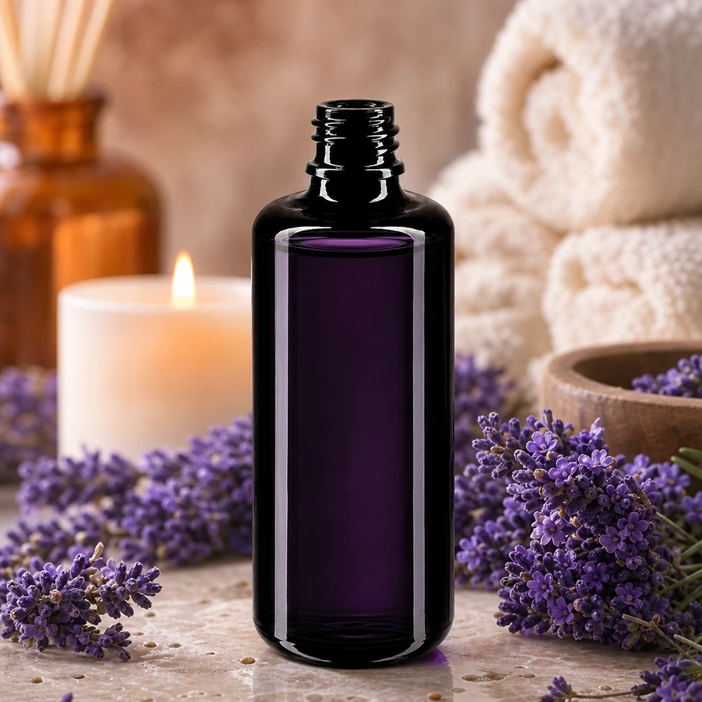 100ml Miron Glasflasche Orion mit Gewindehals für sichere Aufbewahrung von Bio-Produkten