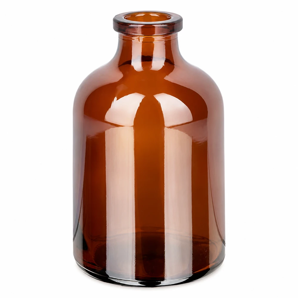 50ml Braunglasflasche für Injektionslösungen lichtgeschützt transparent hochglänzend