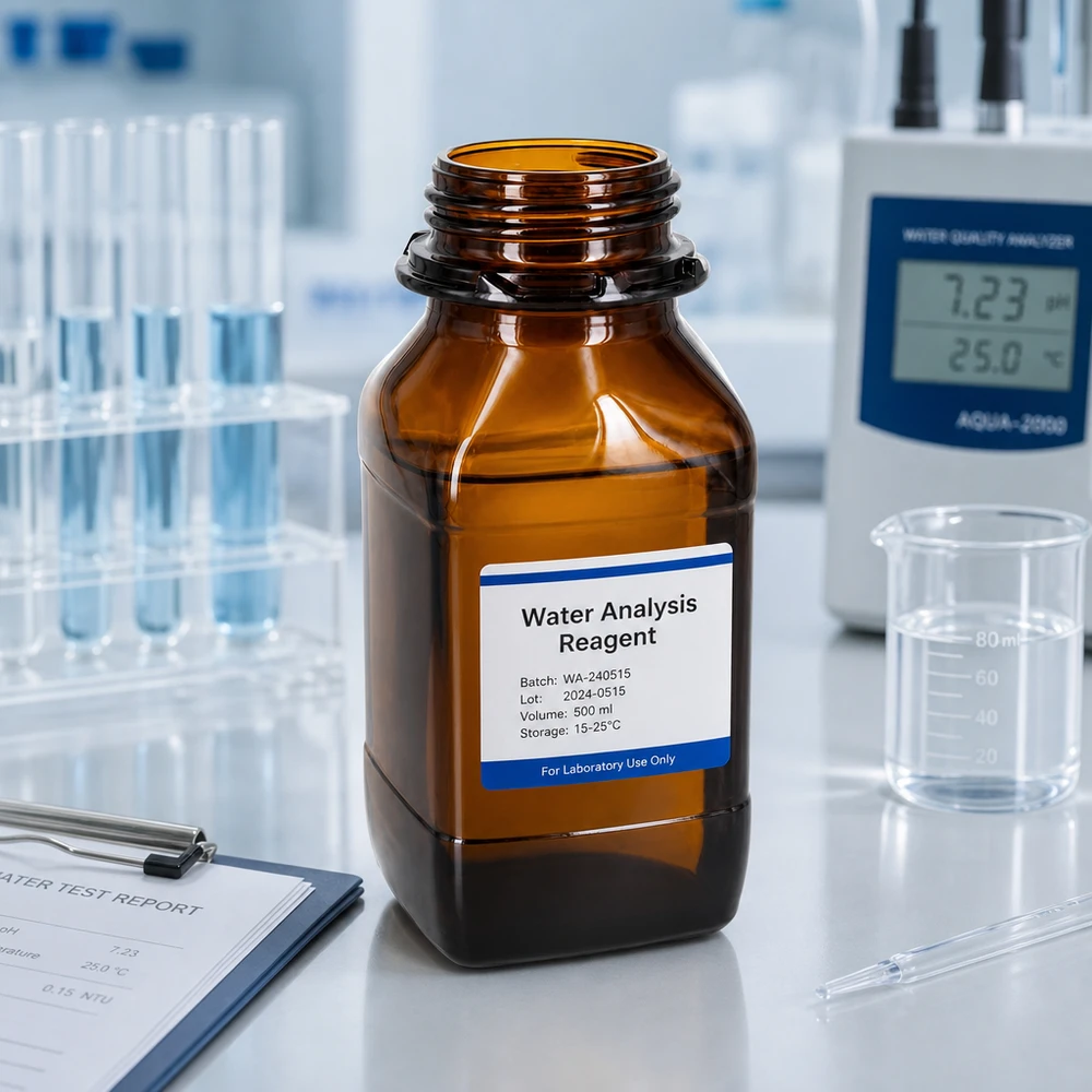 500ml Braunglas-Vorratsflasche - Ihr zuverlässiger Schutz für wertvolle Substanzen 500ml Amber-Chemikalienflasche für lichtempfindliche Substanzen in der Wasseranalytik