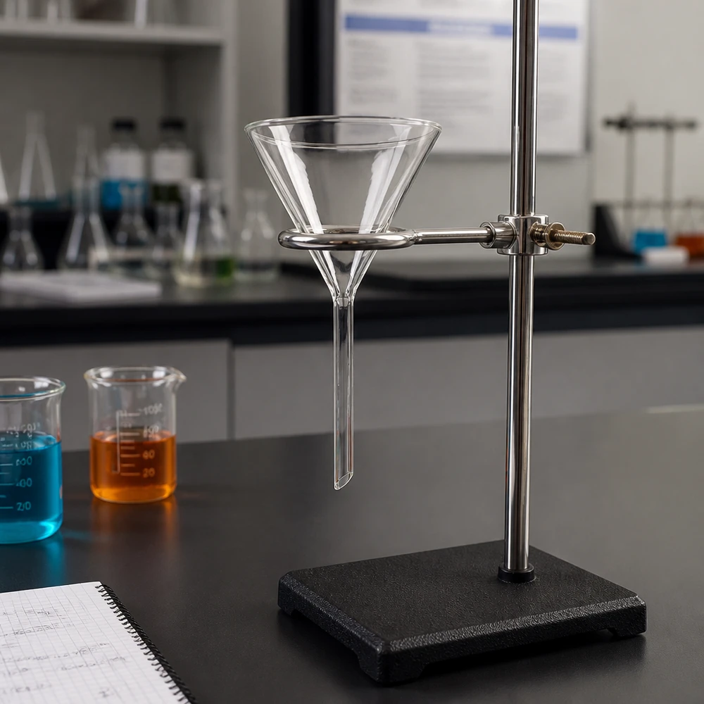 Trichter ø80mm Kalk-Soda, Winkel 60°, Kurzstil Kristallklarer Glastrichter 60 Grad Winkel ermöglicht optimale Sicht auf Füllvorgang