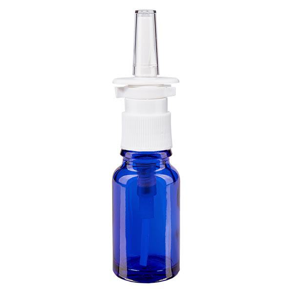 Apothekenflasche blau 10ml Nasenzerstäuber weiß Standard