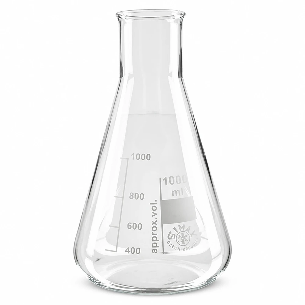 Erlenmeyerkolben 100ml Weithals Erlenmeyerkolben 100ml Weithals für chemische Experimente und Analysen im Labor