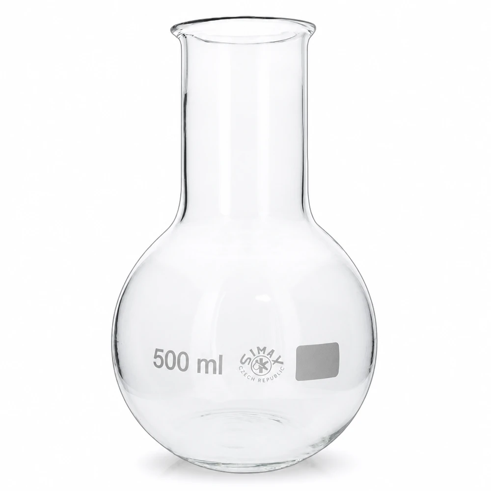 Laborkolben 500ml Weithals für chemische Synthesen und Destillationsverfahren