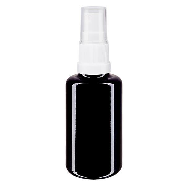 Apothekenflasche violett 30ml Sprayaufsatz weiß Apothekenflasche violett 30ml Sprayaufsatz weiß