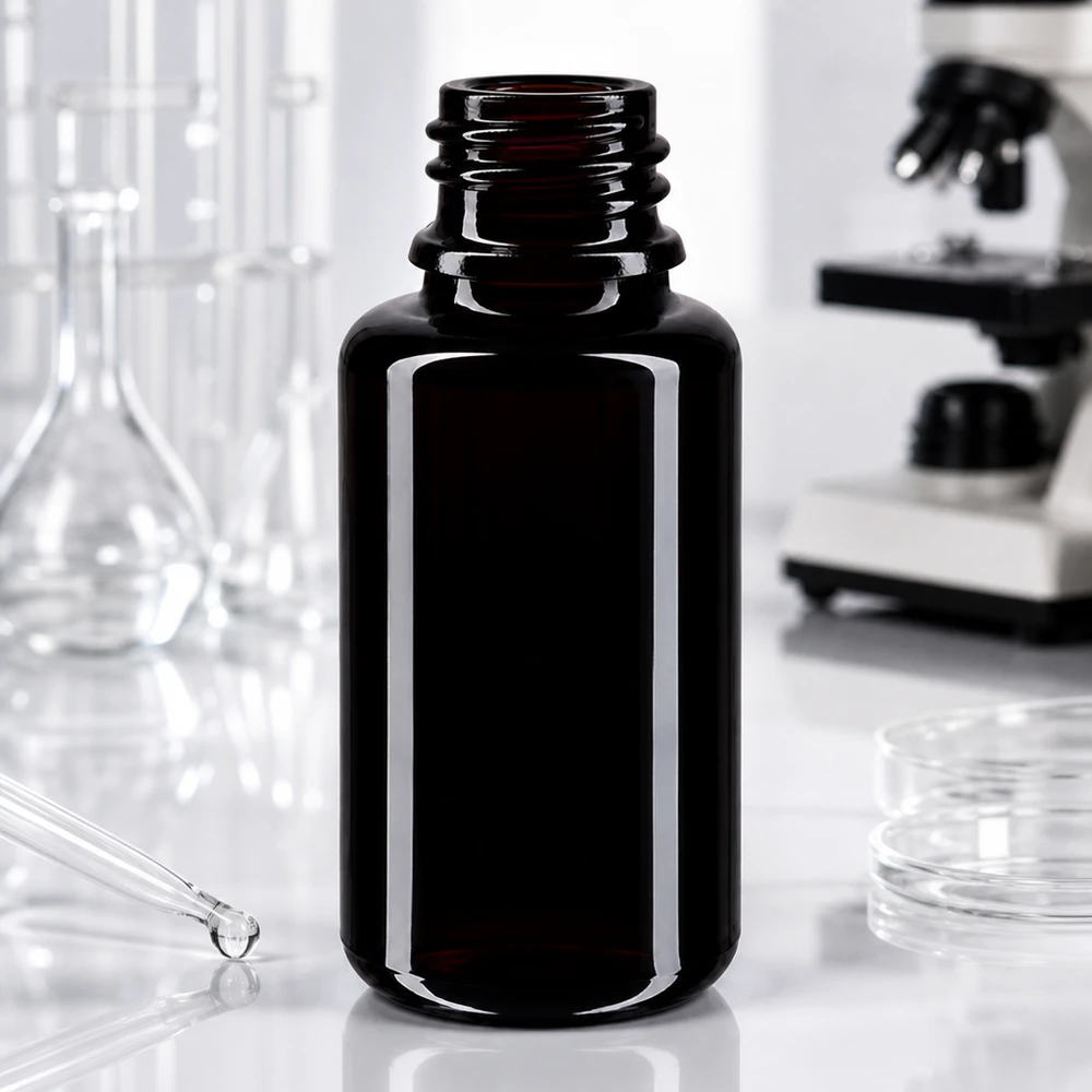 Violettglas Flasche 20ml DIN 18 (Mironglas) Handliche 20ml Miron Violettglas Flasche Orion ideal für mobile Anwendungen unterwegs