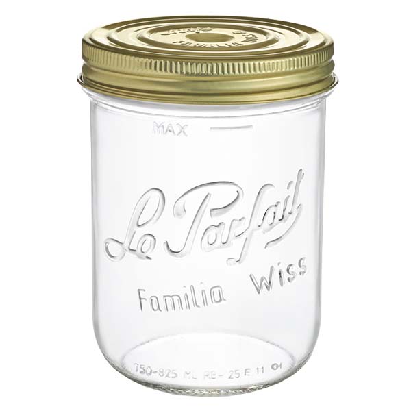 825ml Sturzglas "Familia Wiss" 2-teiliges Deckelsystem Le Pa