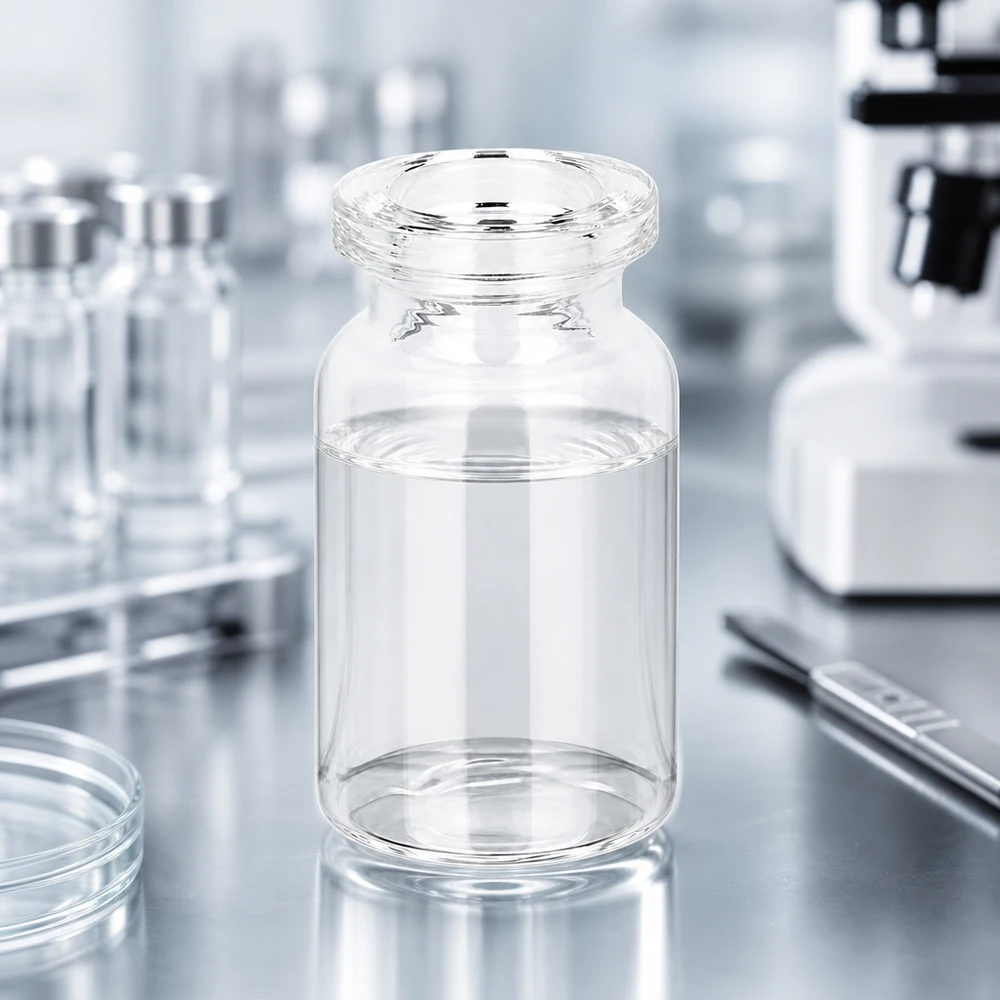 Injektionsflasche Klarglas 5ml Leere pharmazeutische Glasflasche 5ml mit charakteristischer Taillierung für sichere Handhabung