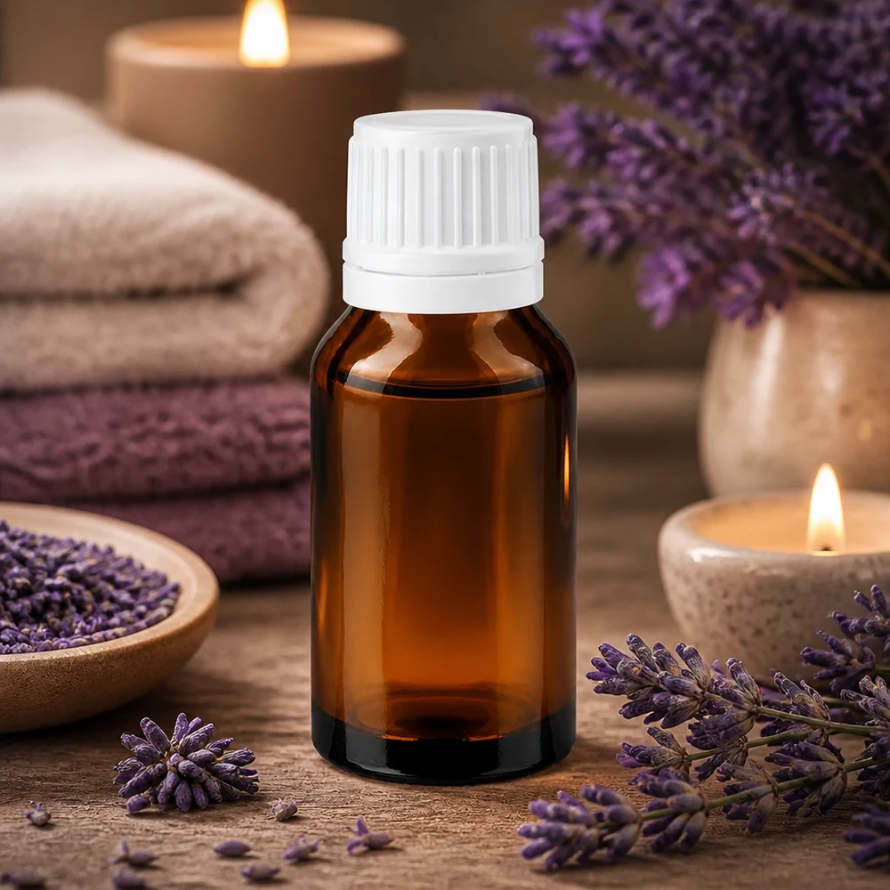 Kleine Apothekerflasche 30ml aus Braunglas mit 11mm Schraubverschluss für Aromatherapie