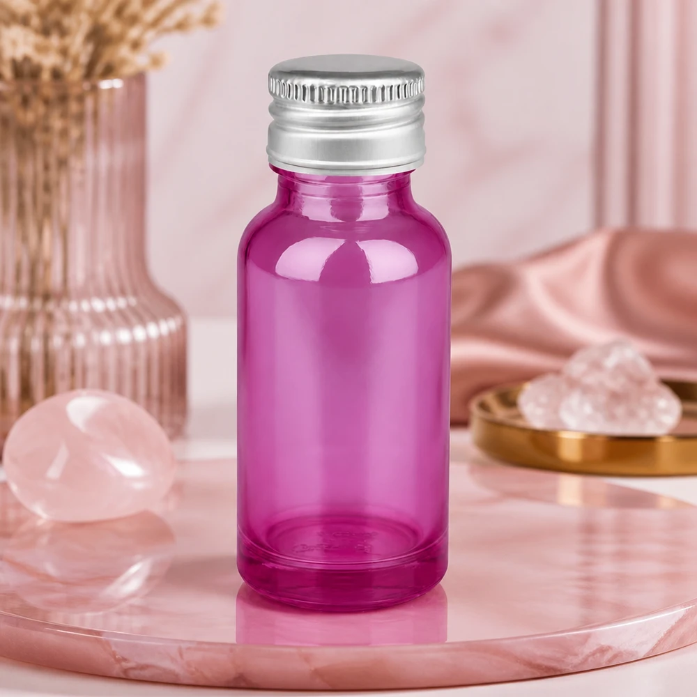 20ml Flasche 11mm Schraubverschluss Alu-Silberer Standard PurpleLine.UT18/20 Elegante 20ml Glasflasche Purple Light mit präzisem 11mm Aluminiumverschluss