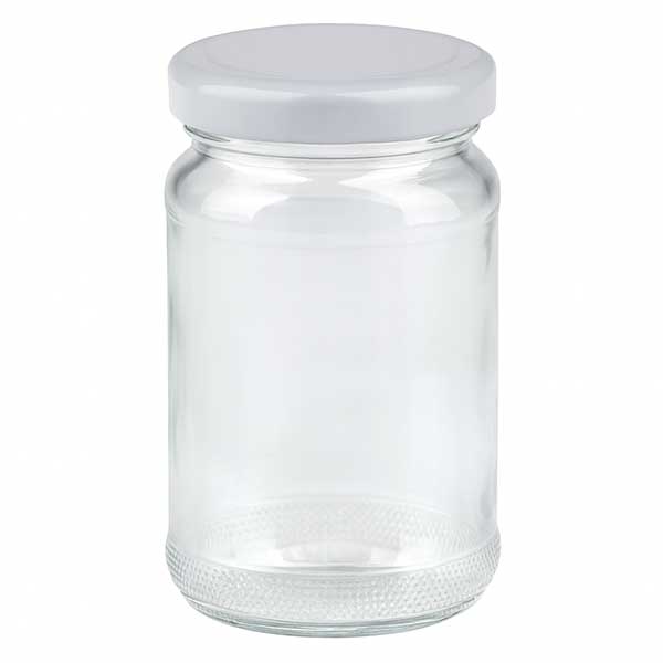 110ml Rundglas mit BasicSeal Deckel weiß UNiTWIST