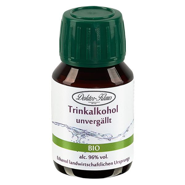 50ml Bio Weingeist (Trinkalkohol) 96% Doktor-Klaus