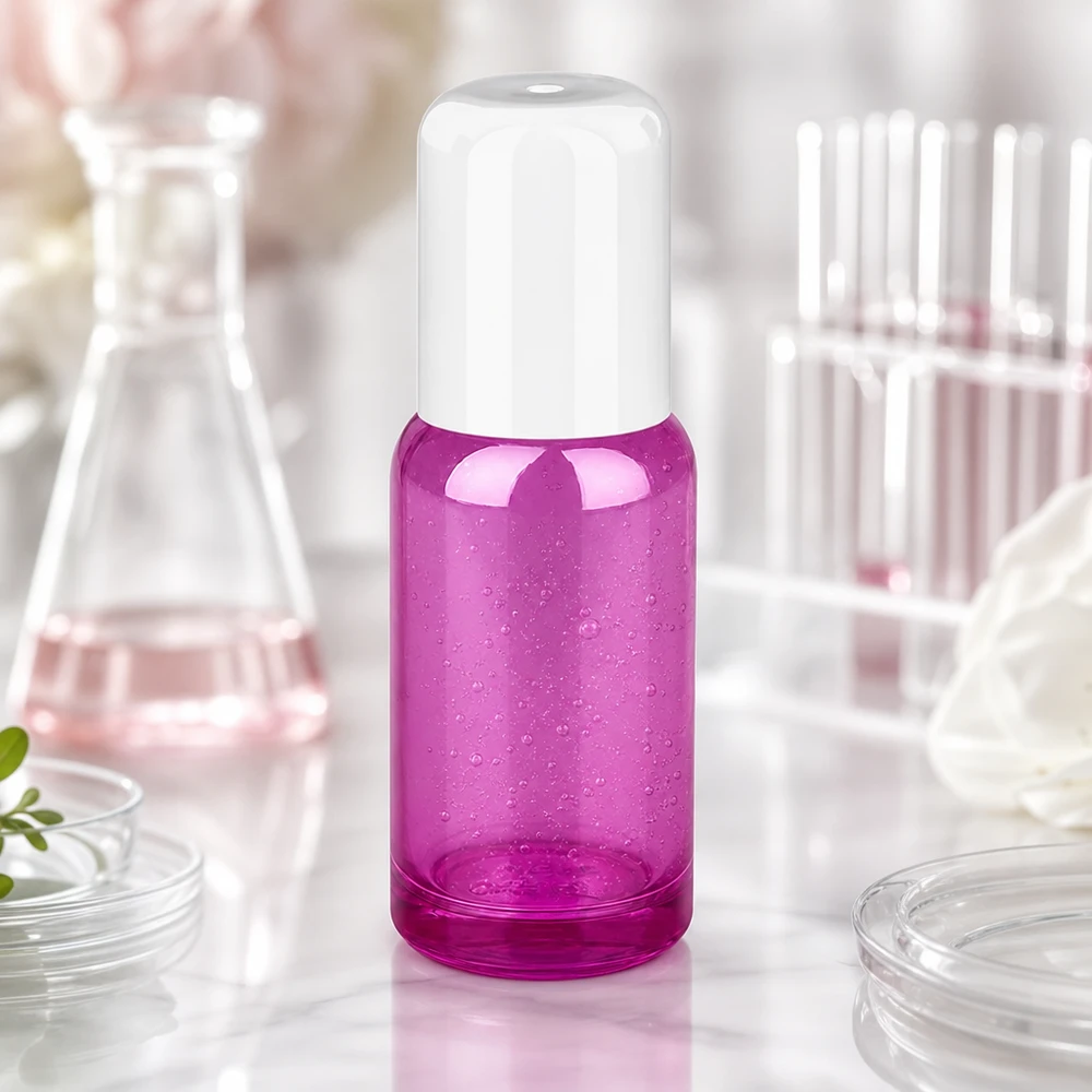 20ml Roll-On Flasche weiss Standard PurpleLine UT18/20 Kleine 20ml Roll-On Flasche aus transparentem Purpur-Glas mit hygienischem weissen Verschluss