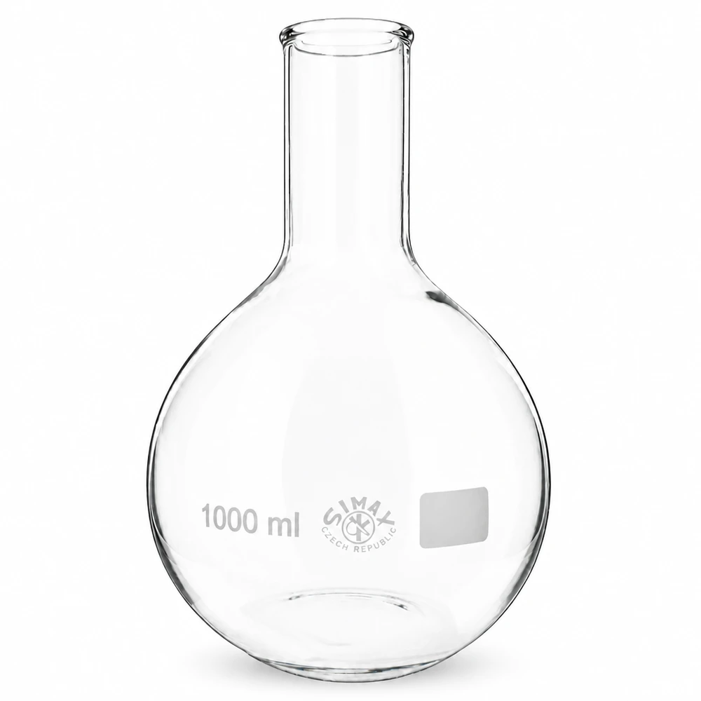 Stehkolben 1000ml Enghals Stehkolben 1000ml klares Glas mit stabilem Boden für sicheren Stand bei Experimenten