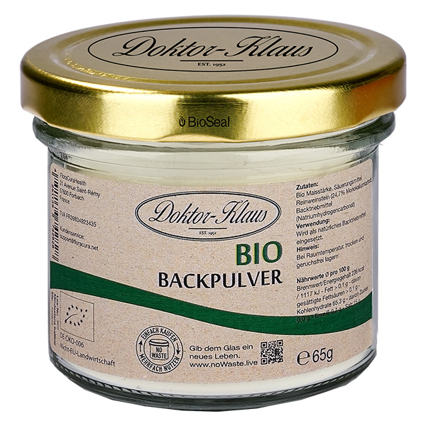 Backpulver Bio 65g Doktor-Klaus noWaste