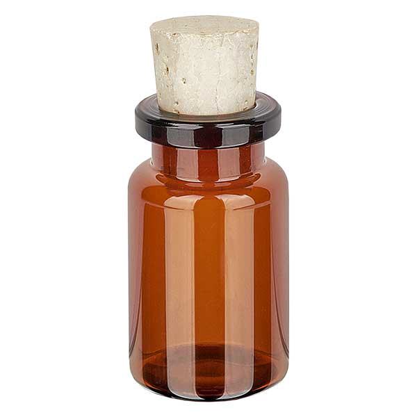 Flasche Braunglas 5ml mit Korken 11/14mm Flasche Braunglas 5ml mit Korken 11/14mm