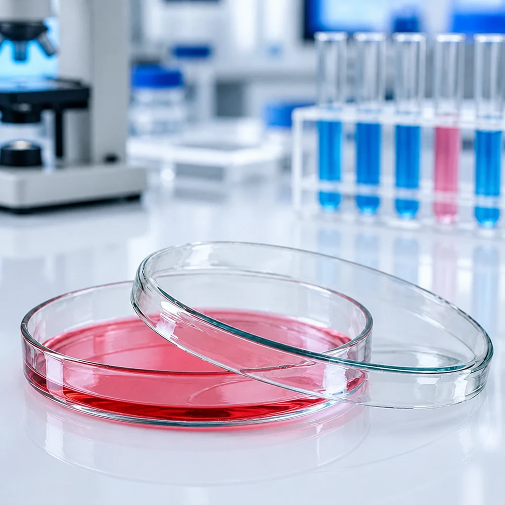 Glaspetrischale 100mm für Zellkultur Mikrobiologie und biochemische Laborversuche