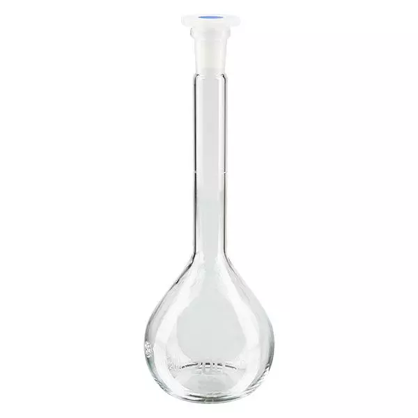 Messkolben 200ml mit Normschliff & PEHD Stopfen