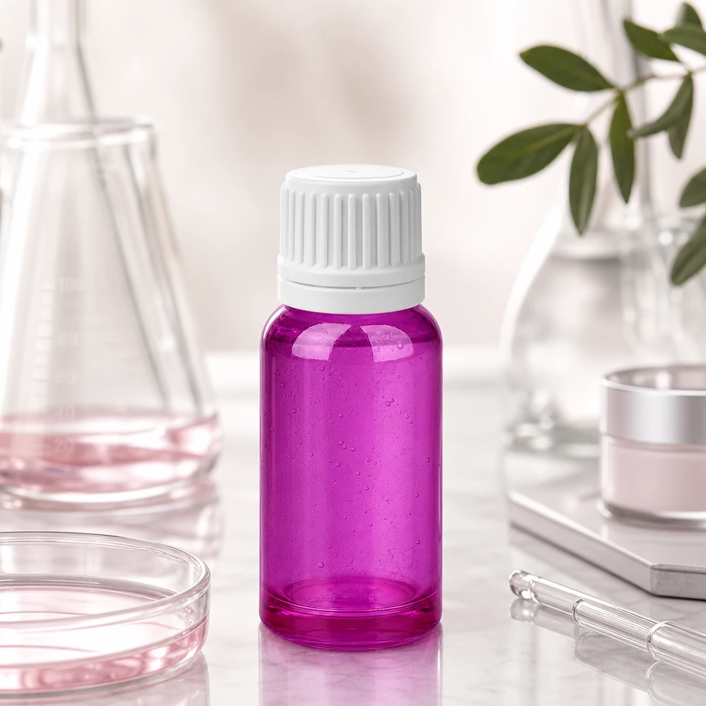 20ml Flasche 11mm Schraubverschluss weiss Originalität Schraubverschlusserschluss PurpleLine UT18/20 Praktische 20ml Violettglas-Flasche mit tropffähigem Design für DIY-Kosmetik und Mischungen