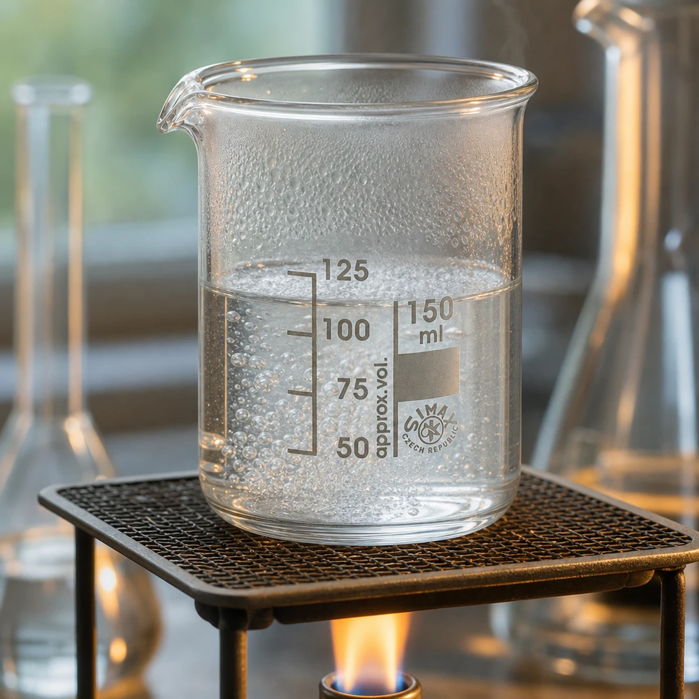 Becherglas 150ml Borosilikatglas, niedrige Form Kompaktes 150ml Becherglas aus säurebeständigem Borosilikatglas ideal für kleine Probenmengen
