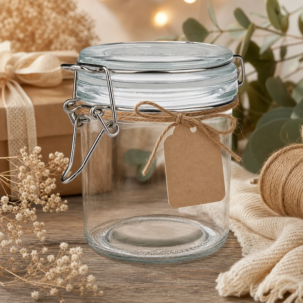 Robustes Glasgefäß 250ml mit traditionellem Bügelsystem für langlebige Vorratshaltung