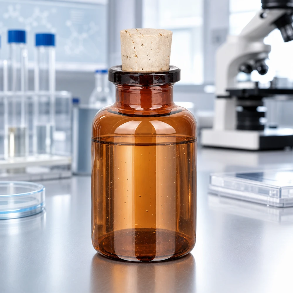 Flasche Braunglas 20ml mit Korken 11/14mm Braunglas Vorratsflasche 20ml mit Korkverschluss für pharmazeutische Anwendungen