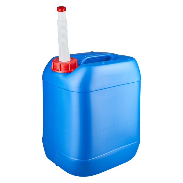Kanister 20 Liter blau mit Auslaufrohr Flex Kanister 20 Liter blau mit Auslaufrohr Flex