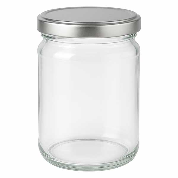 205ml Rundglas mit BasicSeal Deckel silber UNiTWIST
