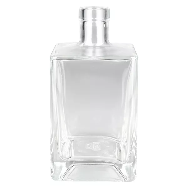 700ml Glasflasche "Gali" ohne Verschluss UNiTWIST® 700ml Glasflasche Ben ohne Verschluss UNiTWIST transparent rechteckig Spirituosenflasche leer