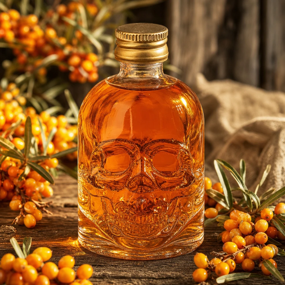 50ml Glasflasche "Hector" + Schraubverschluss gold UNiTWIST Edle 50ml Glasflasche Hector mit matter Oberfläche und goldenem UNiTWIST Verschluss
