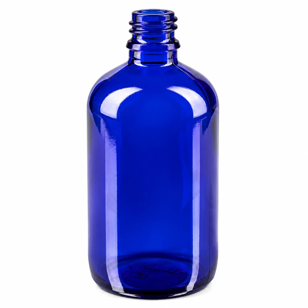 Tropfflasche 100ml DIN 18 BLAUGLAS Pharmazeutische Glasflasche blau 100ml für Medikamente und Tinkturen aus ApoGlas