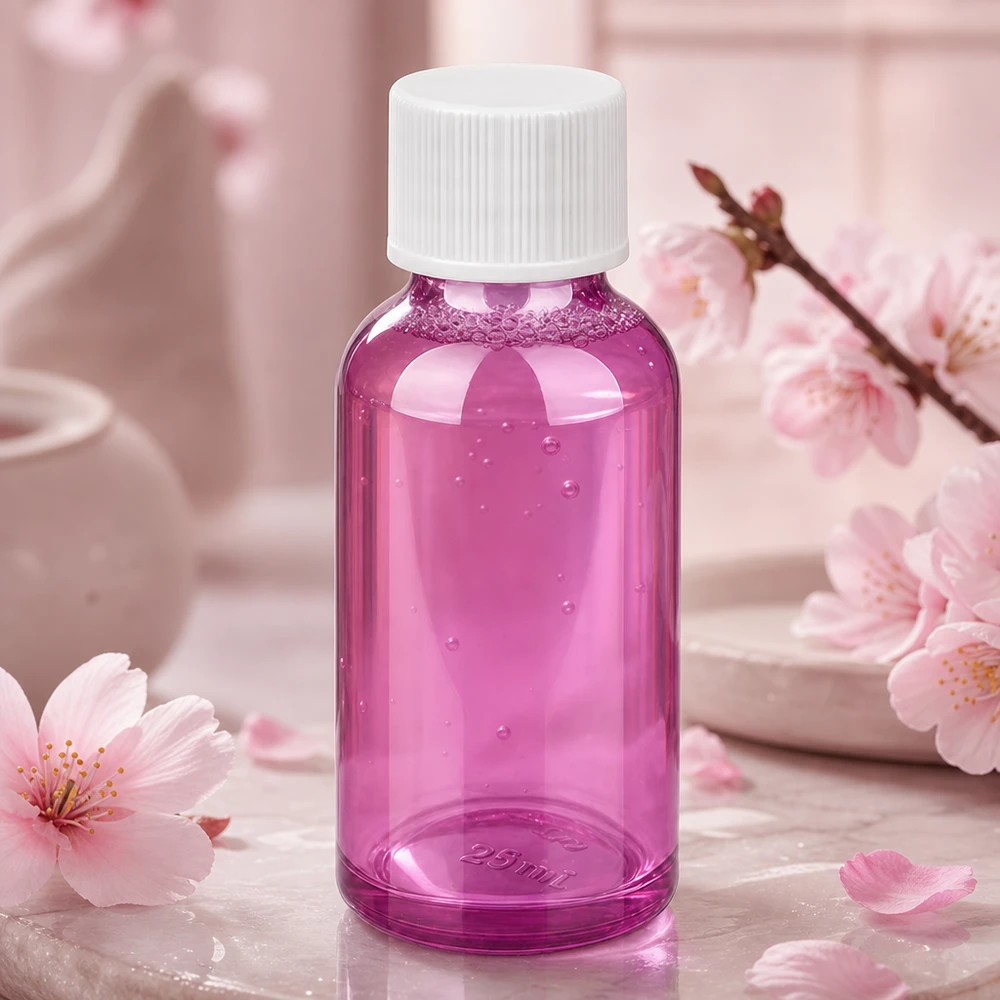30ml Flasche 11mm Schraubverschluss weiss Standard PurpleLine UT18/30 30ml violette Flasche mit auslaufsicherem Verschluss ideal für Reise und unterwegs