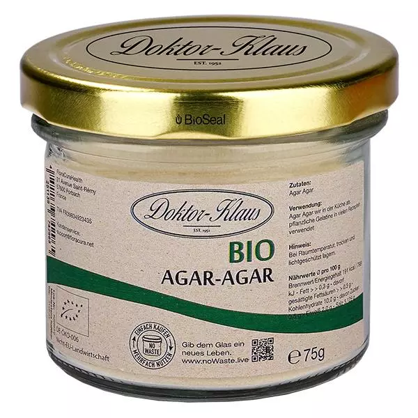 Agar-Agar Bio 75g Doktor-Klaus noWaste Agar-Agar Bio 75g Doktor-Klaus noWaste