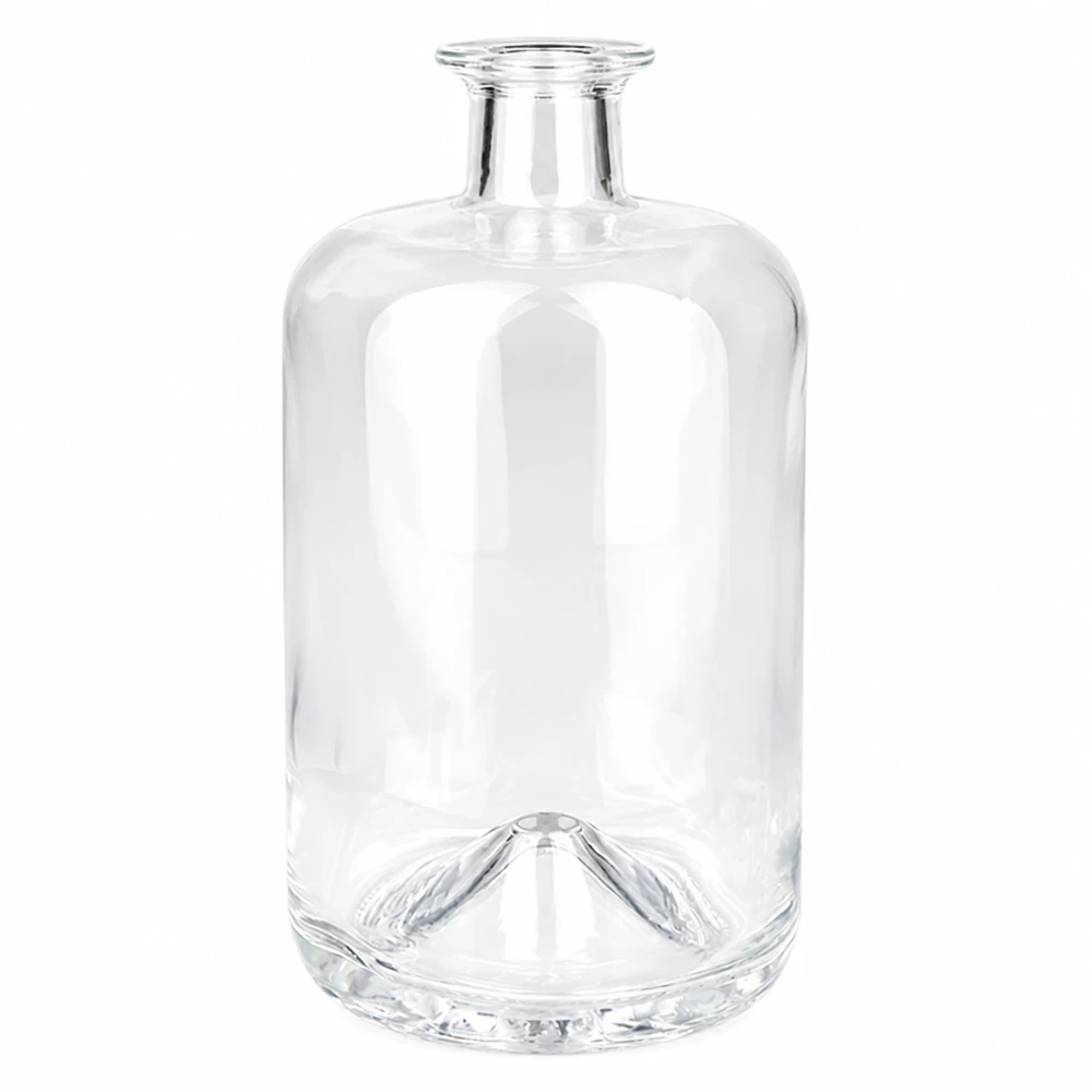 700ml Glasflasche Sofia ohne Verschluss UNiTWIST transparent leer Produktfoto vor weißem Hintergrund
