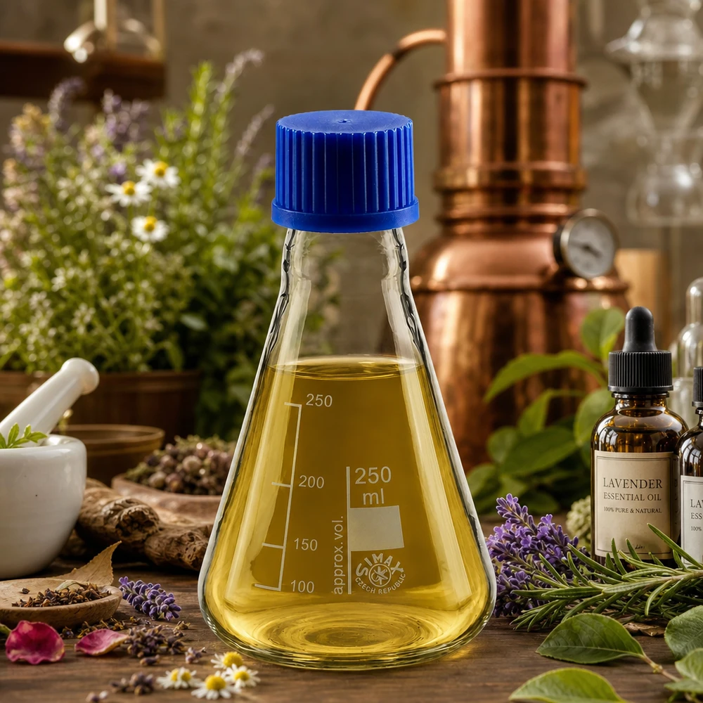 Professioneller Laborkolben 250ml für chemische Analysen und Experimente mit sicherem Verschluss