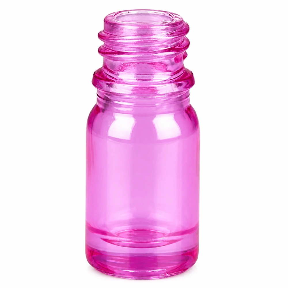 5ml Nasensprayflasche weiß/transparent Standard PurpleLine UT18/5 Handliche 5ml Tropfflasche mit violetter Einfärbung ideal für pharmazeutische Anwendungen
