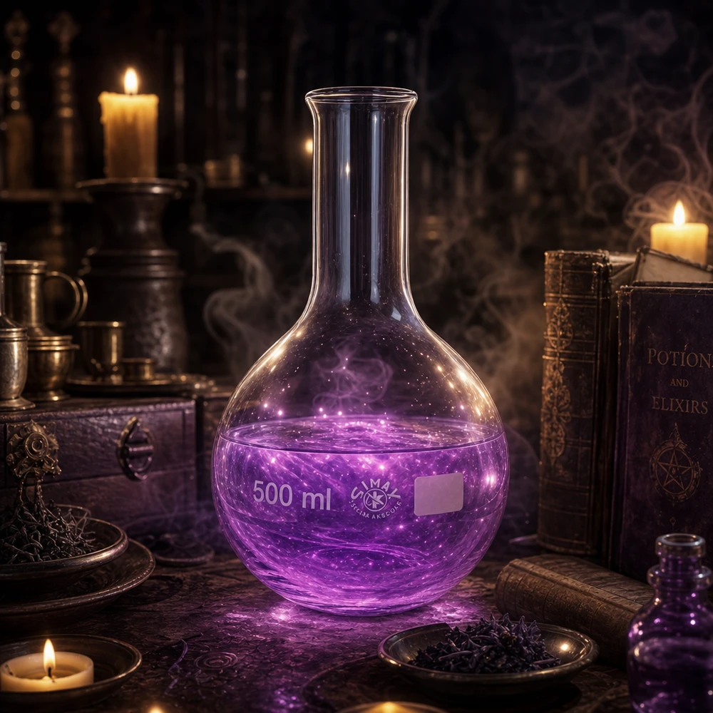 Stehkolben 500ml Enghals ideal für Destillation und chemische Synthesen im Labor
