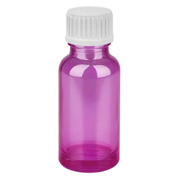 20ml (Globuli)Flasche 3mm Giessring weiß Standard PurpleLine.UT18/20