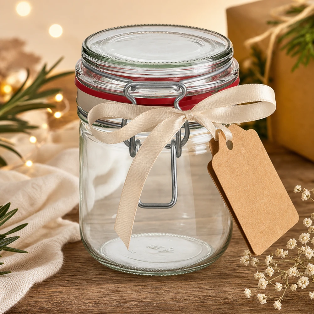 Transparentes 400ml Vorratsglas ermöglicht optimale Sicht auf den Inhalt bei der Aufbewahrung