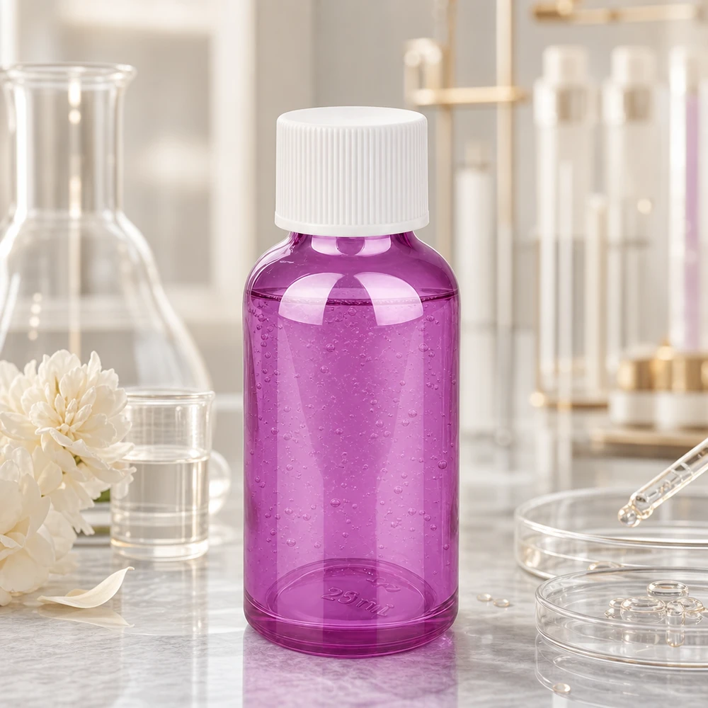30ml Flasche 11mm Schraubverschluss weiss Standard PurpleLine UT18/30 Professionelle violette 30ml Flasche mit 18mm Hals für präzise Dosierung von Wirkstoffen