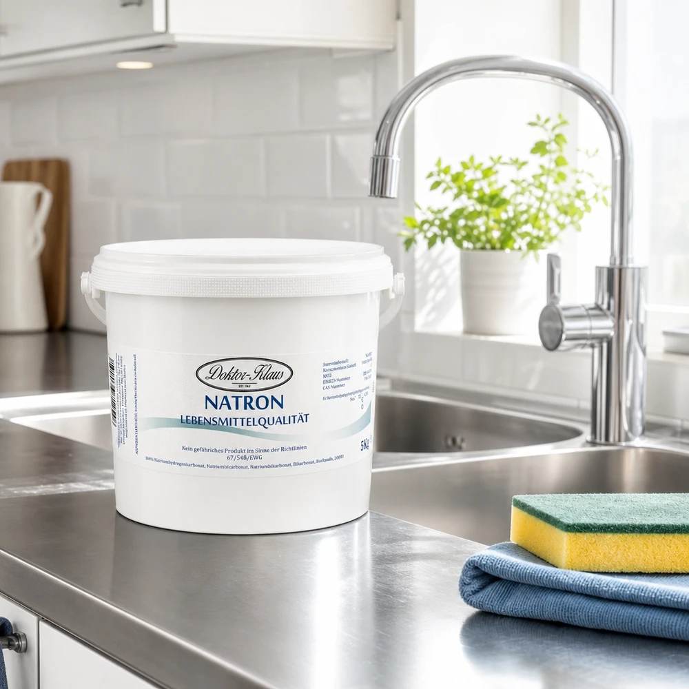 Natron 5kg Doktor-Klaus 5kg Natron von Doktor Klaus in wiederverschließbarem Eimer perfekt für tägliche Haushaltsreinigung