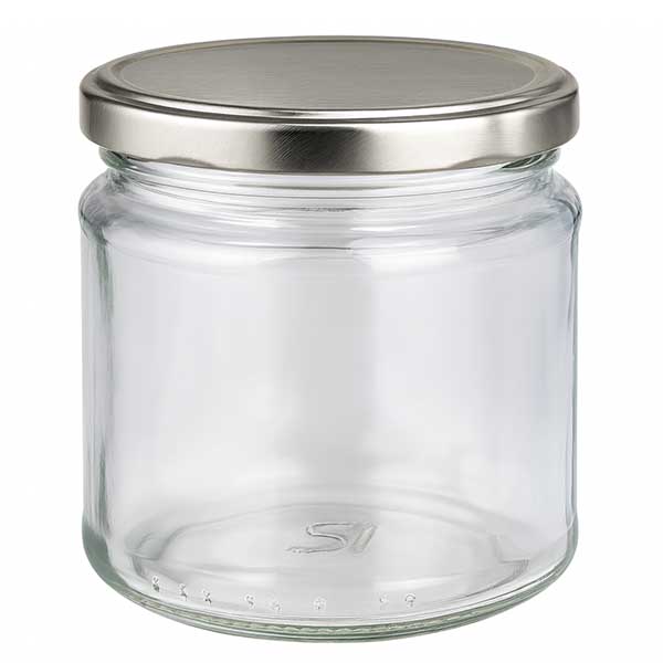 212ml Rundglas mit BasicSeal Deckel silber UNiTWIST